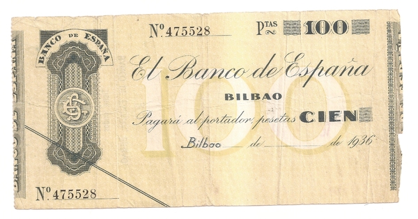 100 pesetas Bilbao