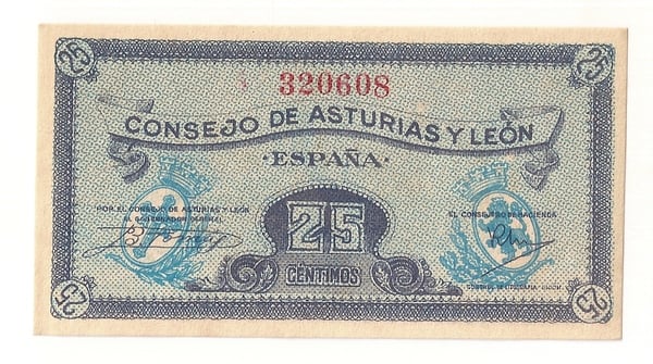 25 cents Council of Asturias and Leon