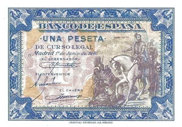 1 Peseta (Hernán Cortés)
