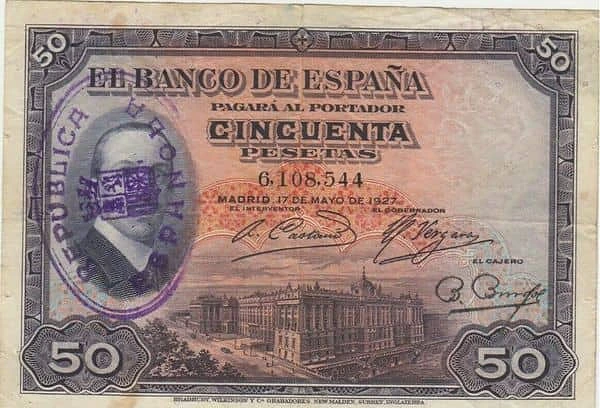 50 Pesetas (Alfonso XIII)