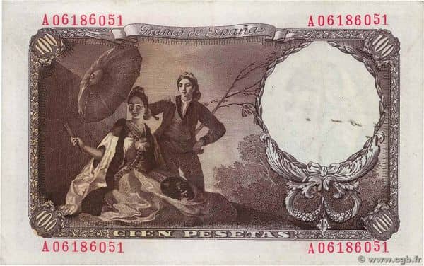 100 Pesetas (Francisco José de Goya y Lucientes)