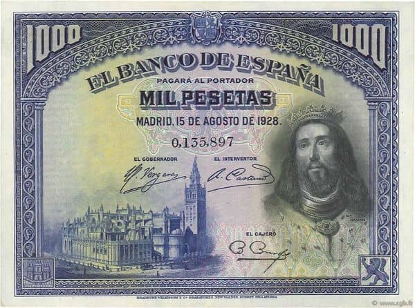 1000 Pesetas (Fernando III)
