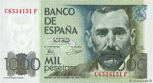 Spanish banknotes