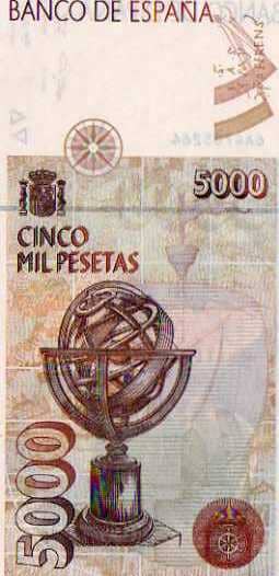 5000 Pesetas (Cristóbal Colón)