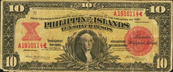 10 Pesos Silver certificate