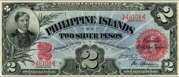 2 silver pesos