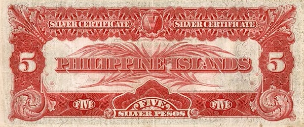 5 silver pesos