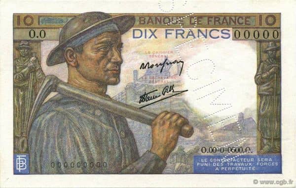 10 francs Mineur