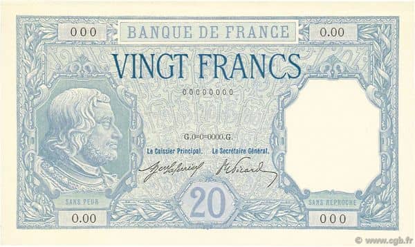 20 francs Bayard