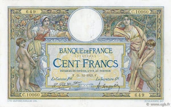 100 francs Luc Olivier Merson