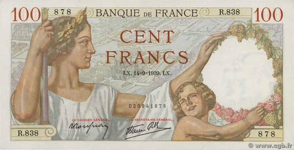 100 francs Sully
