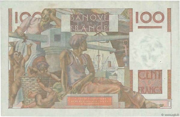 100 Francs Young peasant