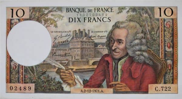 10 francs Voltaire