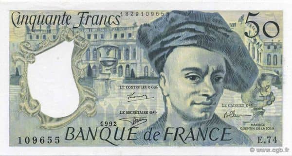 50 Francs Quentin de la Tour