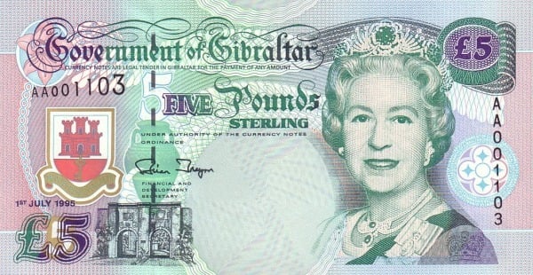 5 pounds sterling