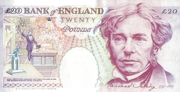 20 Pounds Michael Faraday