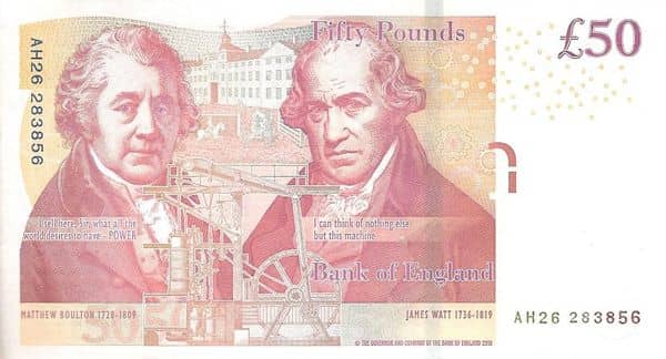 50 Pounds Matthew Boulton & James Watt