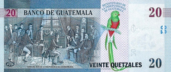 20 quetzales (Bicentennial of Independence (1821-2021))