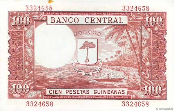 100 Pesetas Guineanas