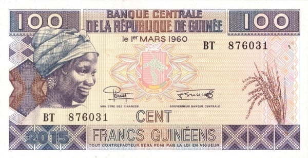 100 francs guinéens