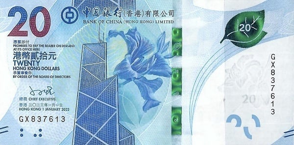 20 hong kong dollars