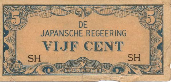5 Cents Japanese Occupation