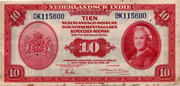 10 Gulden Wilhelmina