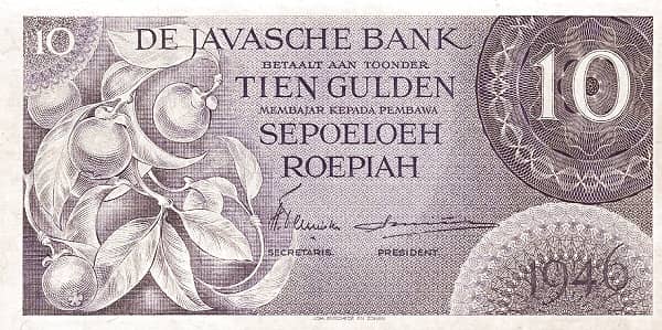 10 Gulden/Roepiah