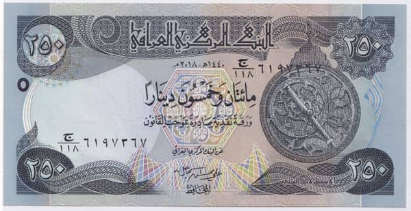 250 Dinars
