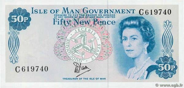 50 New Pence Elizabeth II