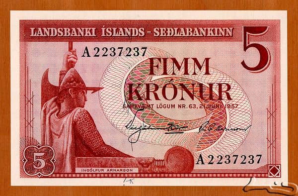 5 Krónur Landsbanki Íslands - Seðlabankinn