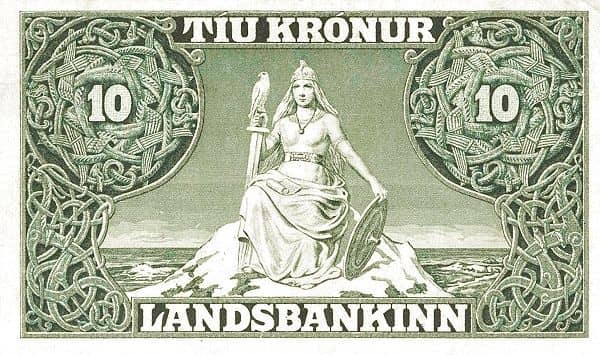 10 Krónur Ríkissjóð Islands