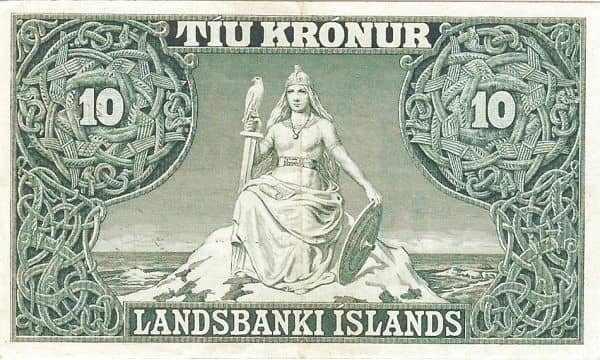 10 Krónur Landsbanki Íslands
