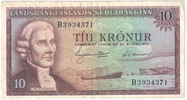 10 Krónur Landsbanki Íslands - Seðlabankinn
