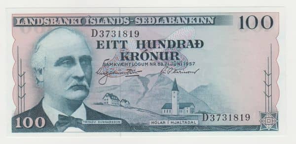 100 Krónur Landsbanki Íslands - Seðlabankinn