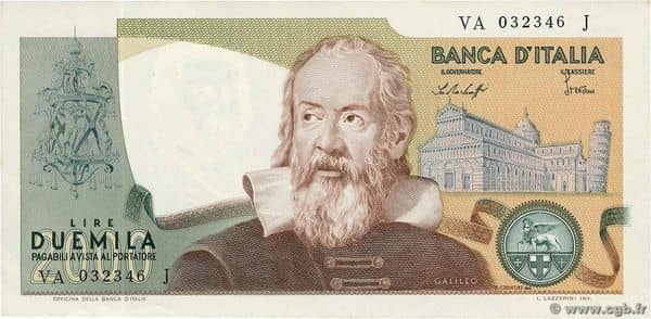 2000 Lire Galileo Galilei