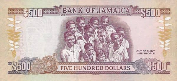 500 Dollars Golden Jubilee of Jamaica
