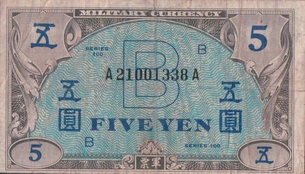 5 Yen Military Currency
