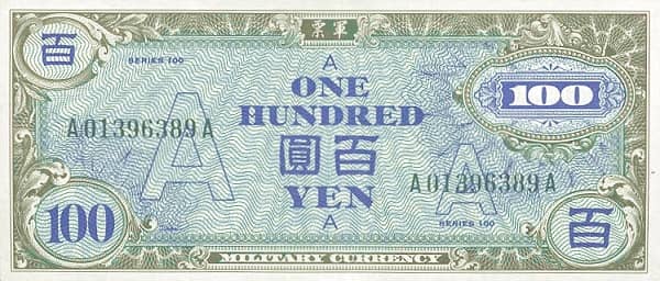 100 Yen Military Currency