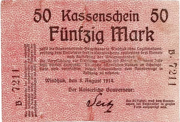 50 Mark German South West Africa