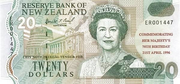 20 Dollars Elizabeth II 70th Birthday