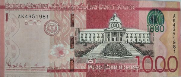 1000 Pesos Dominicanos