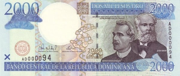 2000 pesos gold