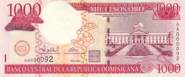 1000 pesos gold