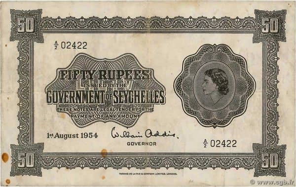 50 Rupees Elizabeth II