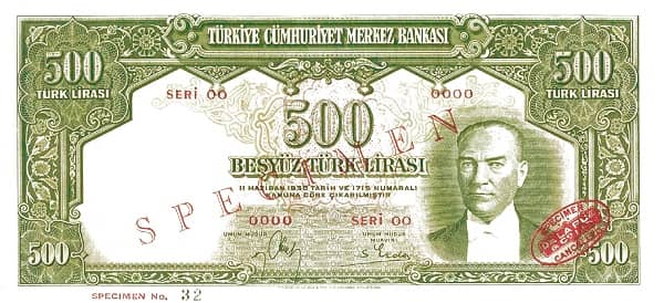 500 Lira Atatürk