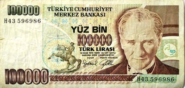 100000 Lira