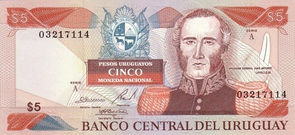 5 Uruguayan pesos