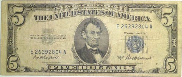5 Dollars Silver Certificate