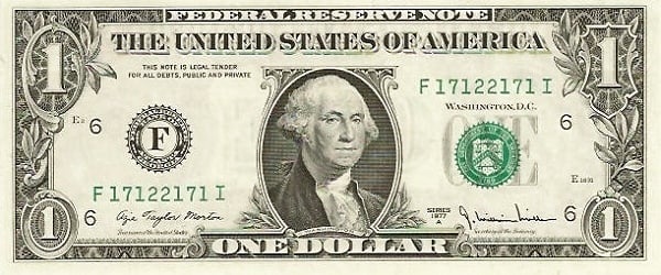 1 dollar